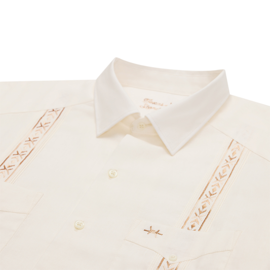 Tejas Guayabera - Ivory Cuero
