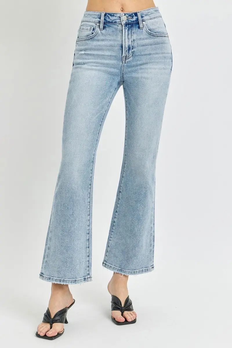 Shoes Trendsi RISEN High Rise Flare Jeans Women's Everyday Denim Slimming, USA Ship